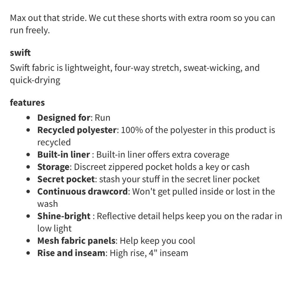 Lululemon Women’s Hotty Hot Short High-Rise Long 4"
Black Size 12 - Picture 11 of 11